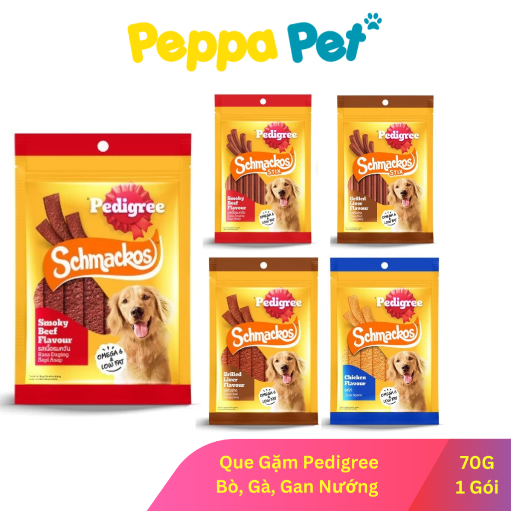 [Gói x 70G] Pedigree® Schmackos Snack Que Gặm Cho Chó