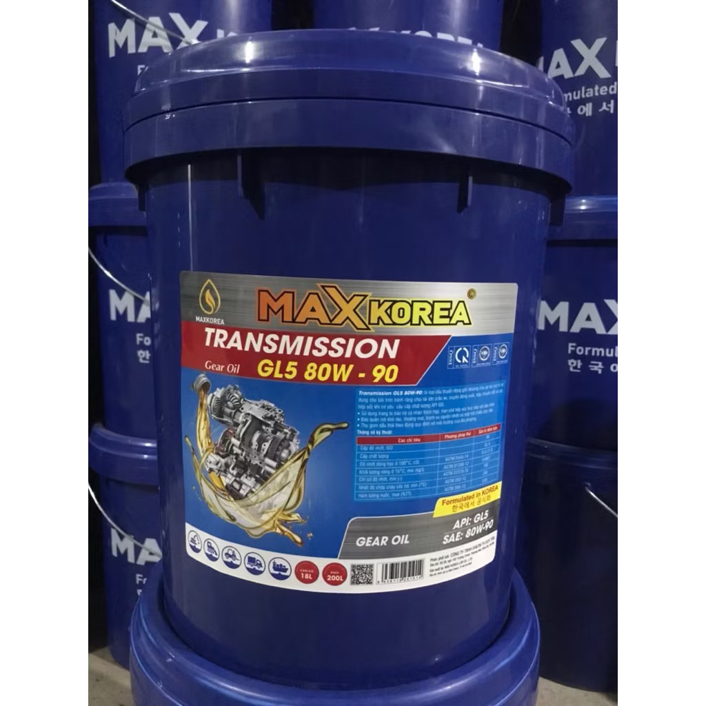DẦU CẦU, HỘP SÔ MAXKOREA 80w90 và 85w140
