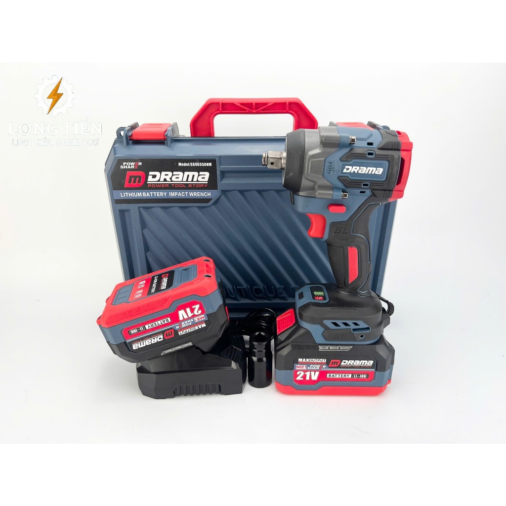 MÁY SIẾT BULONG PIN 21V DRAMA SG96550NM