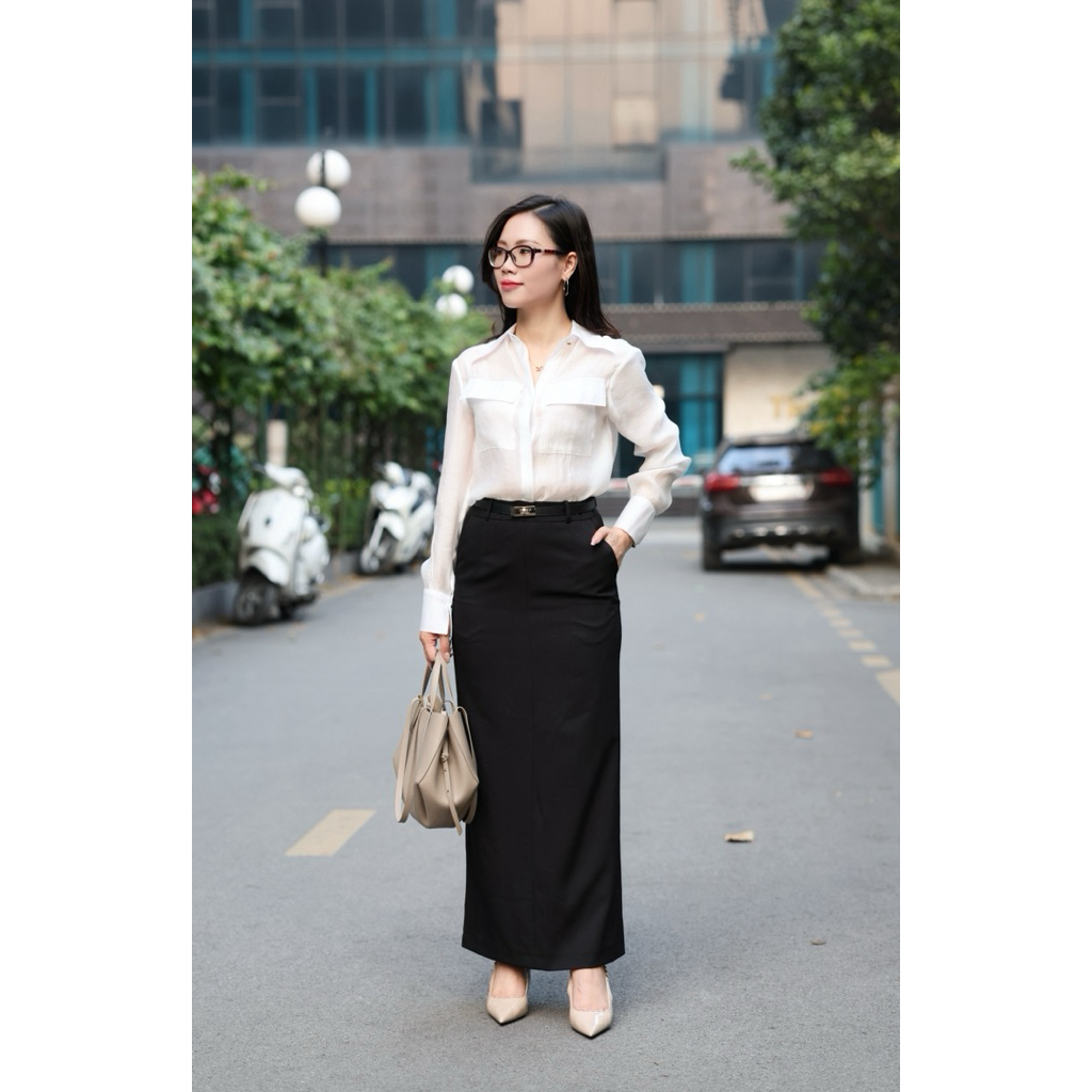 Chân váy bút chì dài 95cm