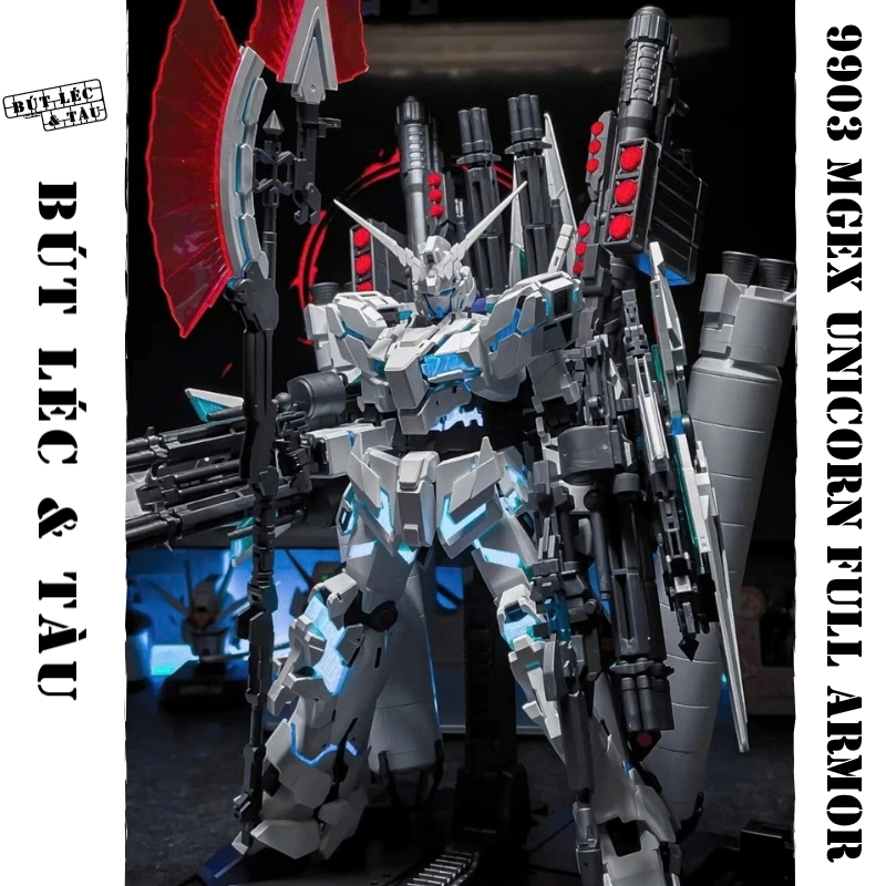 Mô Hình Lắp Ráp MGex Unicorn Full Armor 9903 Tiger Model Tặng Kèm Base Và Decan Nước