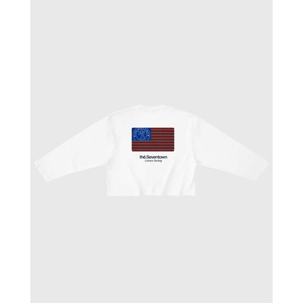 ÁO SEVENTOWN LUXE PATTERN FLAG LONGSLEEVES ( WHITE )