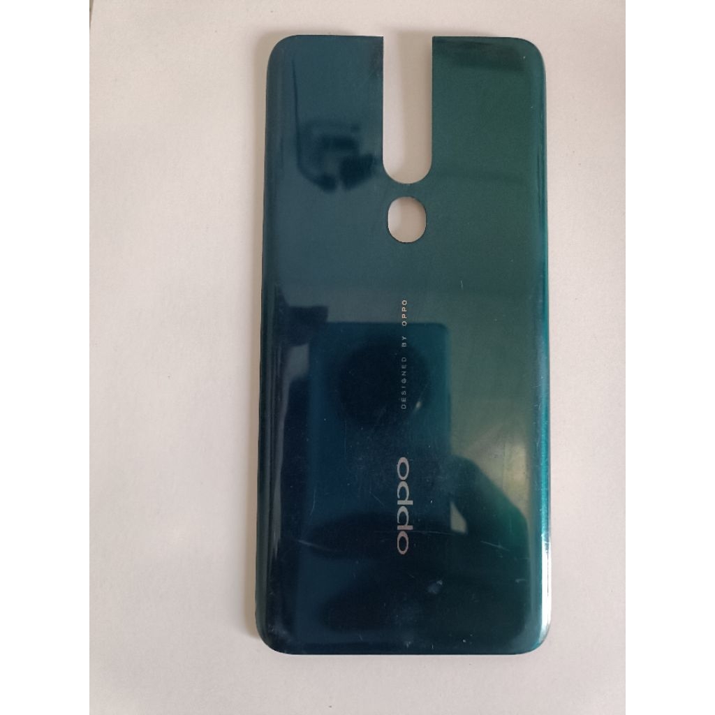 Nắp lưng cũ zin tháo máy Oppo F11 Pro màu xanh
