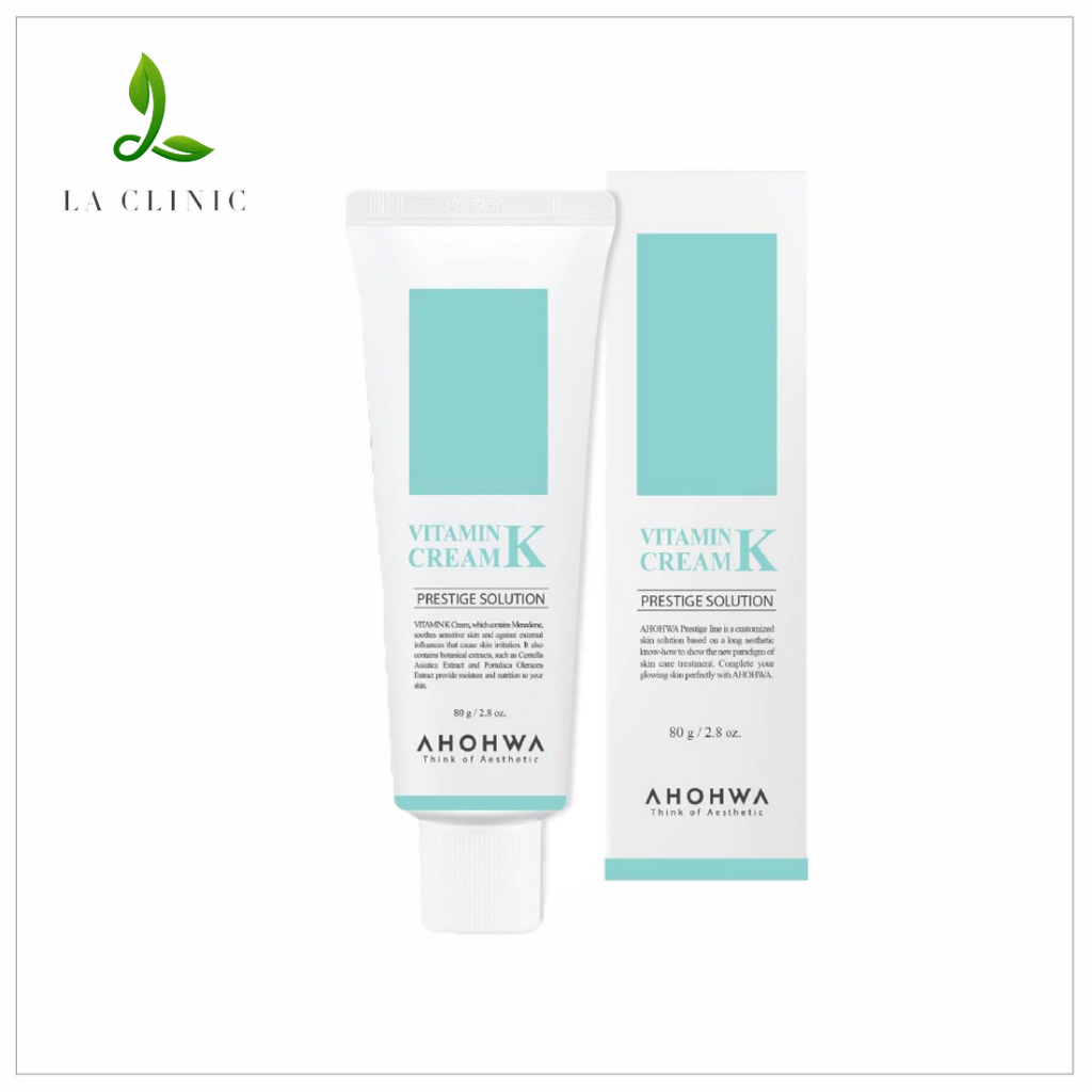 Kem Dưỡng Phục Hồi Ahohwa Vitamin K Cream - Phục Hồi Da Mỏng Đỏ, Giãn Mao Mạch, Làm Dịu Da, Mờ Sẹo