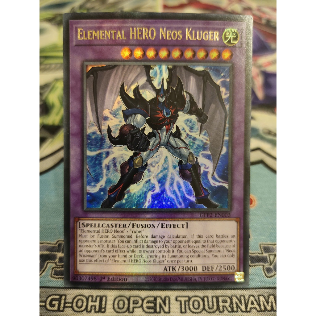 Thẻ bài Yugioh chính hãng - Elemental HERO Neos Kluger - GFP2-EN003 - Ultra Rare 1st Edition