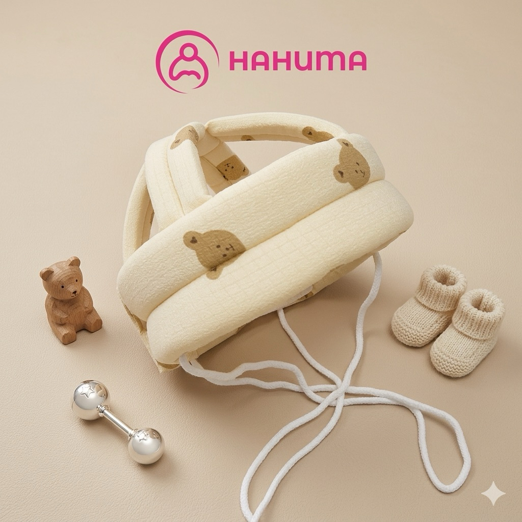 Mũ Nón Bảo Hiểm Hahuma Tập Đi, Tập Bò Cho Bé 5-36 Tháng Bảo Vệ Đầu An Toàn
