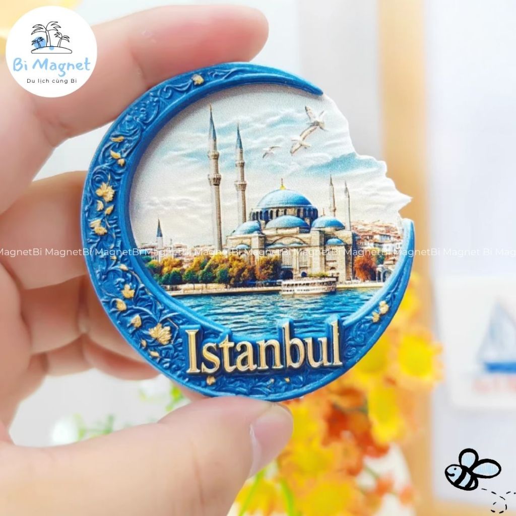 [SẴN] Magnet Nam châm Istanbul Trang trí Tủ lạnh Quà tặng Du lịch Thổ Nhĩ Kỳ