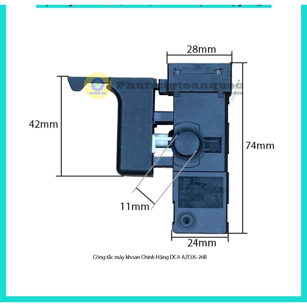 Công Tắc Máy Khoan DONGCHENG DZC05-26B Hoặc DCA AZC05-26B