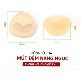 Miếng độn Vanvene, Mút đệm ngực hỗ trợ nâng ngực, miếng độn có dán hình tam giác - tim