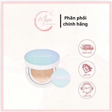 Phấn nước dành cho da dầu mụn Dr.PONG Acne Ace Longwear Cushion 15g
