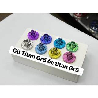 Ốc titan gù titan gr5 1 cặp + 2 ốc gr5