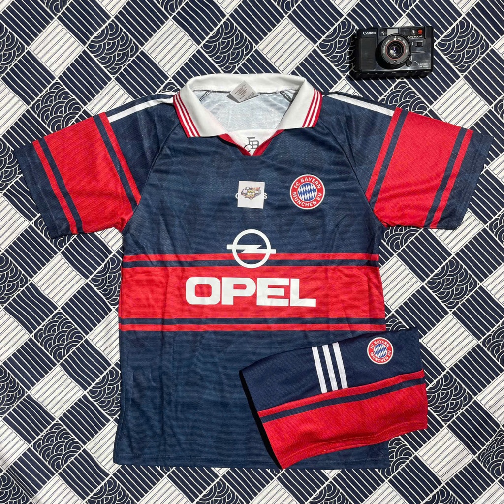 Áo bóng đá BAYERN MUNICH RETRO 1997, quần có túi - CHUẨN MẪU THI ĐẤU