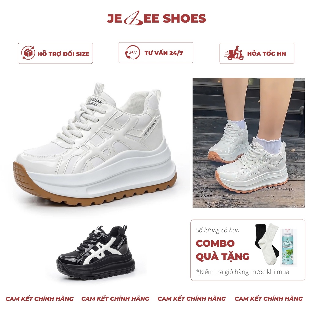 [ New ] Giày Thể Thao Jebee - Đế Siêu Nhẹ Tăng Chiều Cao 8cm | Phong cách Old Skool Cực Chất - JB552