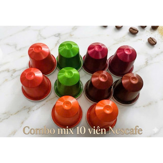 (Dùng cho máy Nespresso) - Combo mix vị 5-10 viên cà phê Nespresso Starbucks/ Nescafe các loại