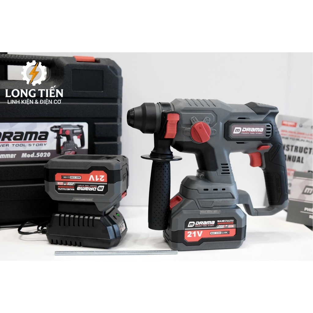 MÁY KHOAN BÊ TÔNG PIN 21V DRAMA-5020