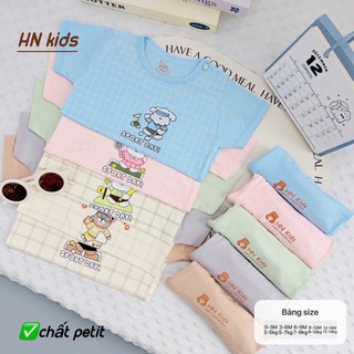 Bộ cộc tay mùa hè chất thun lạnh mềm mát cho bé trai bé gái