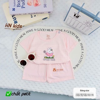 Bộ cộc tay mùa hè chất thun lạnh mềm mát cho bé trai bé gái