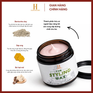 Sáp vuốt tóc nam Saigon Hustlers Pomade - Styling Wax 100g, Giữ Nếp Mạnh, Bóng Mờ, Tạo Độ Rũ