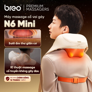 [CHÍNH HÃNG] Máy Massage Cổ Vai Gáy BREO N6 Mini Cao Cấp - Massage Đa Vùng - Kỹ Thuật Y Học Cổ