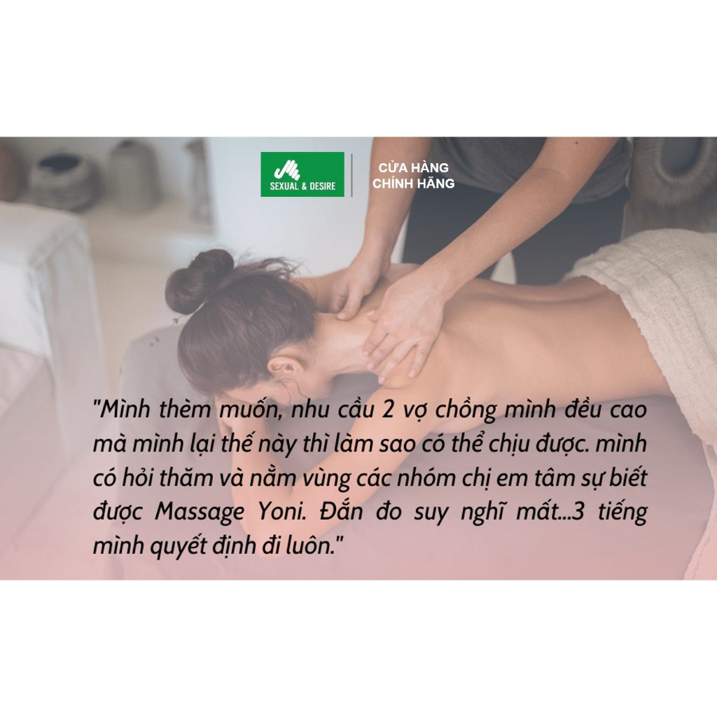 Dầu massage yoni cho Nam nư thêm hưng phấn
