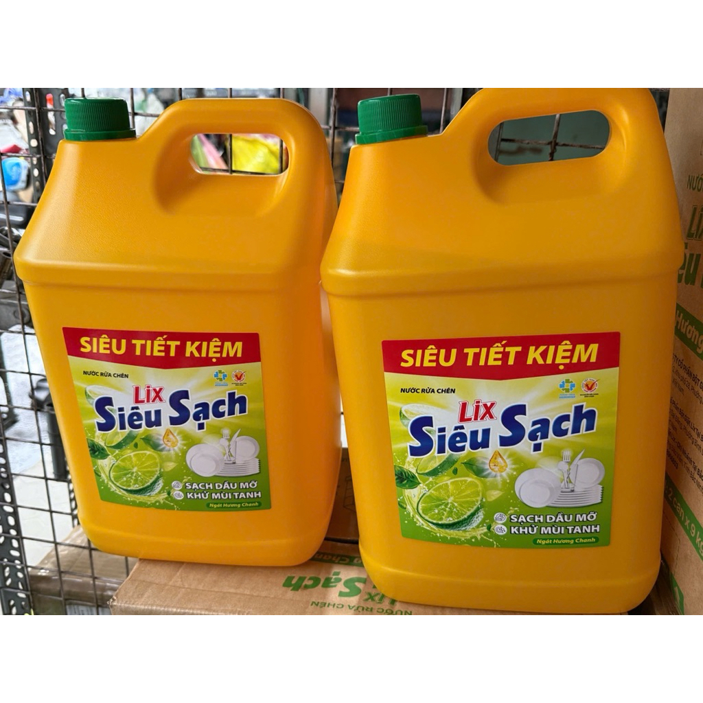 Lix Rửa Chén Siêu Sạch Can 9kg
