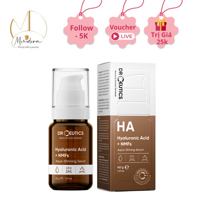 Tinh Chất HA Basic Hydration, Hyaluronic Acid + NMFs Drceutics cấp ẩm và căng bóng da 40ml, 100ml