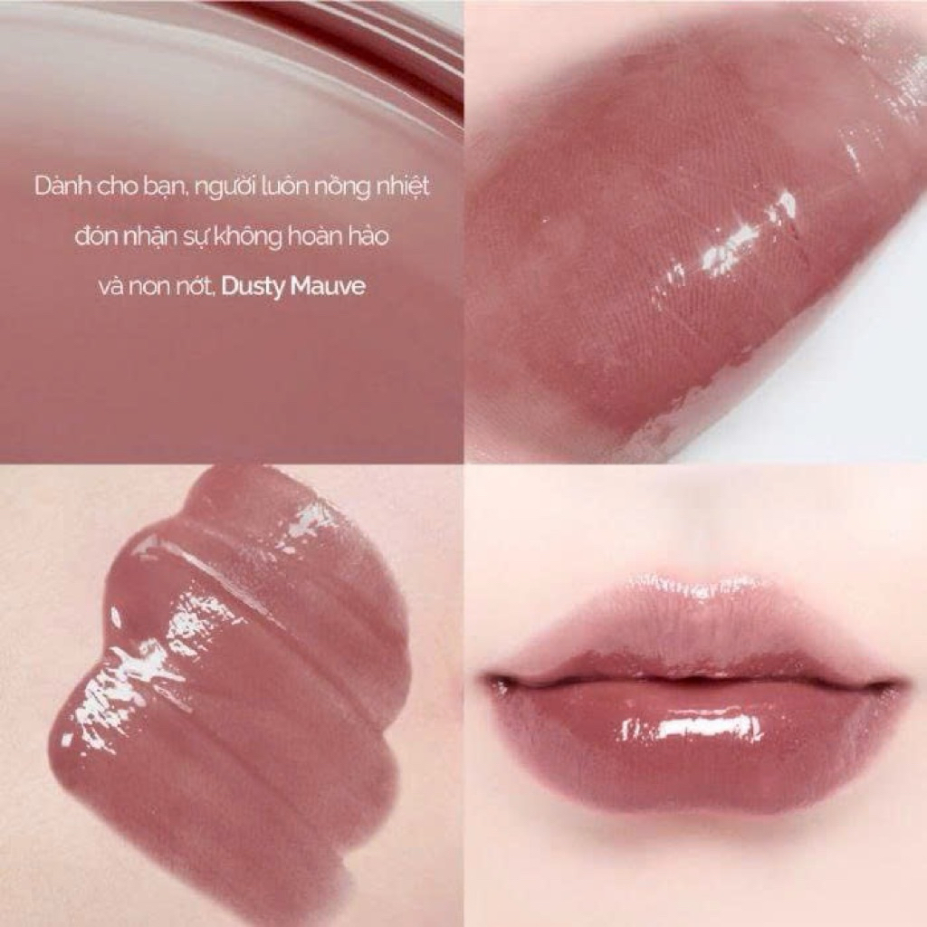 Son tint bóng Dinto Blur Glowy Lip Tint #214 Venia – Hồng cam tự nhiên, tươi tắn, bóng nhẹ dễ dùng