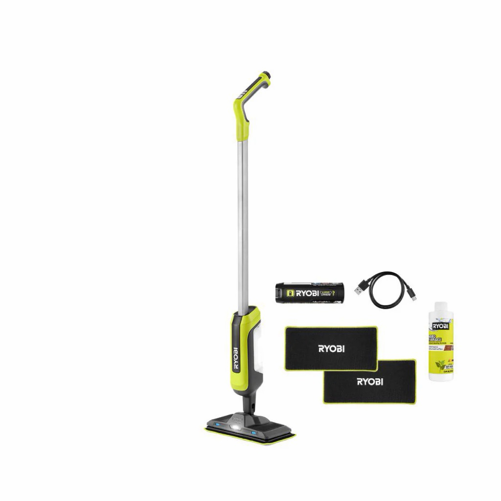 lau nhà pin 4v ryobi hàng new full box có pin sạc phụ kiện đủ