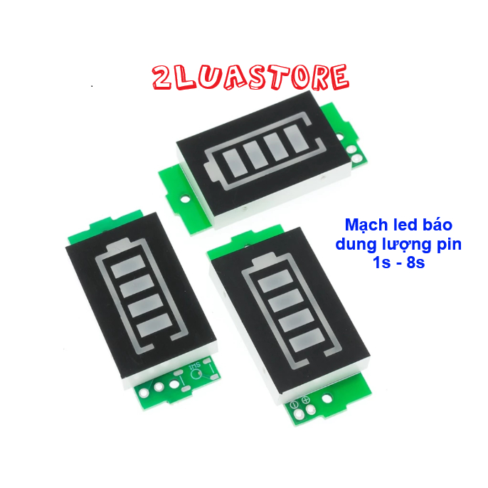 Mạch Led báo mức Pin Lithium 18650 - 1S 2S 3S 4S 1S - 8S 3.7V - Mạch báo dung lượng pin 18650 lipo