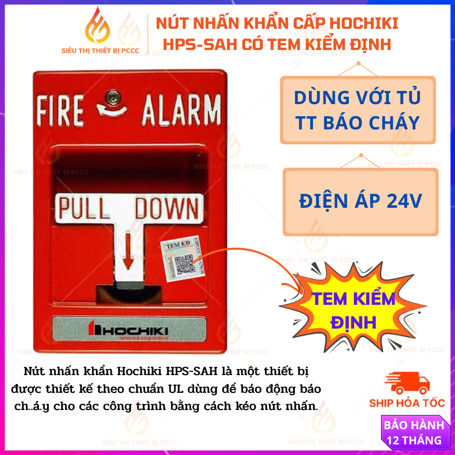 Nút Kéo Khẩn Cấp HOCHIKI HPS-SAH