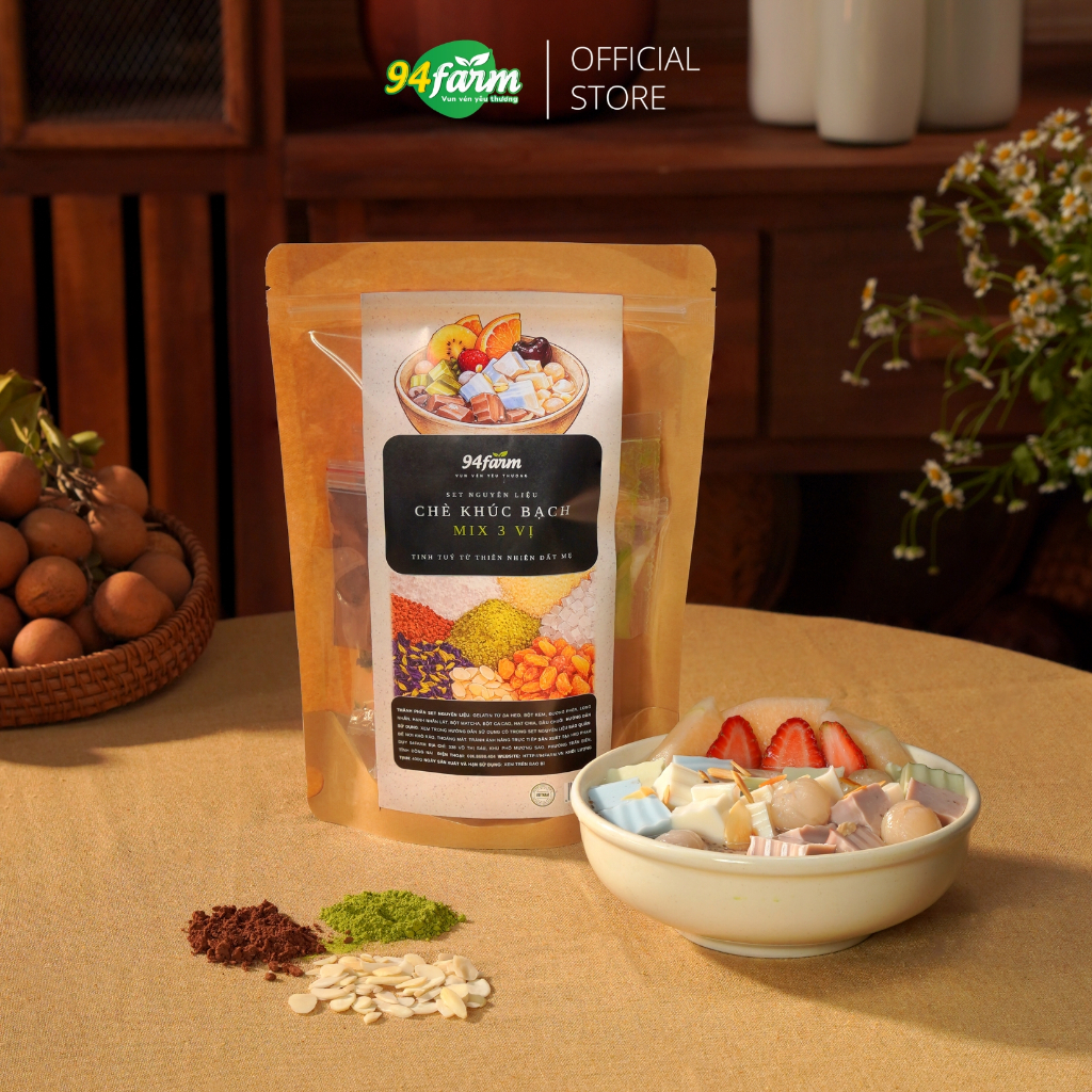 [1 set] Chè khúc bạch thượng hạng 94farm nấu 6-8 chén