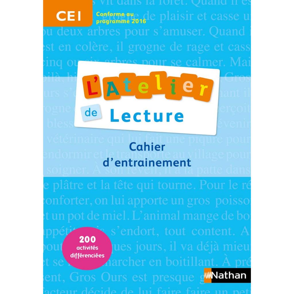 Sách tiếng Pháp - L'Atelier de Lecture CE1 - 9782091224374