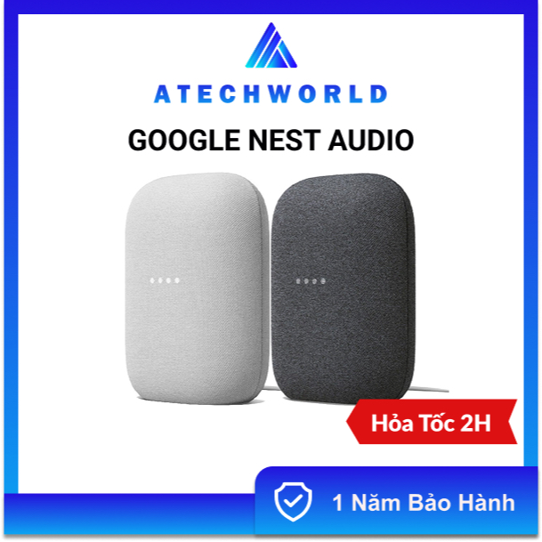 Loa Thông Minh Google Nest Audio Phiên Bản Mới Nhất - Hàng Chính Hãng - BH 1 Năm - Có Xuất VAT
