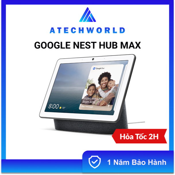 Màn Hình Thông Minh Google Nest Hub Max 10" Inch Full HD Công Nghệ Mới - Hàng Chính Hãng - BH 1 Năm 