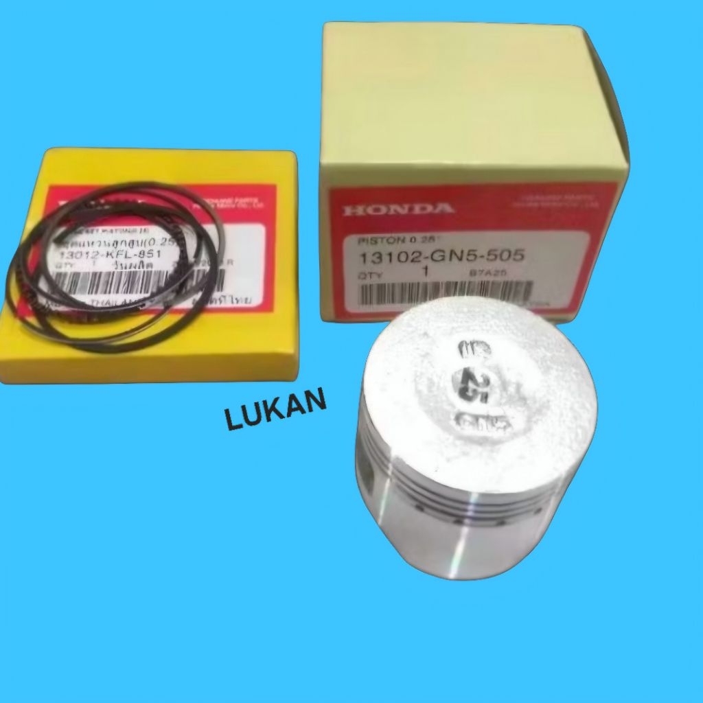 Bộ trái piston bạc, xéc măng xe DREAM Thái zin Honda 13101-GN5-505, 13011-GN5-315A