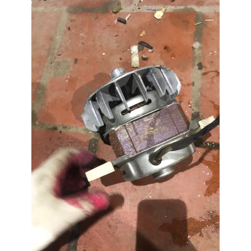 Motor kèm buly máy giặt Panasonic 8kg NA-F80VB6 cũ tốt tháo máy