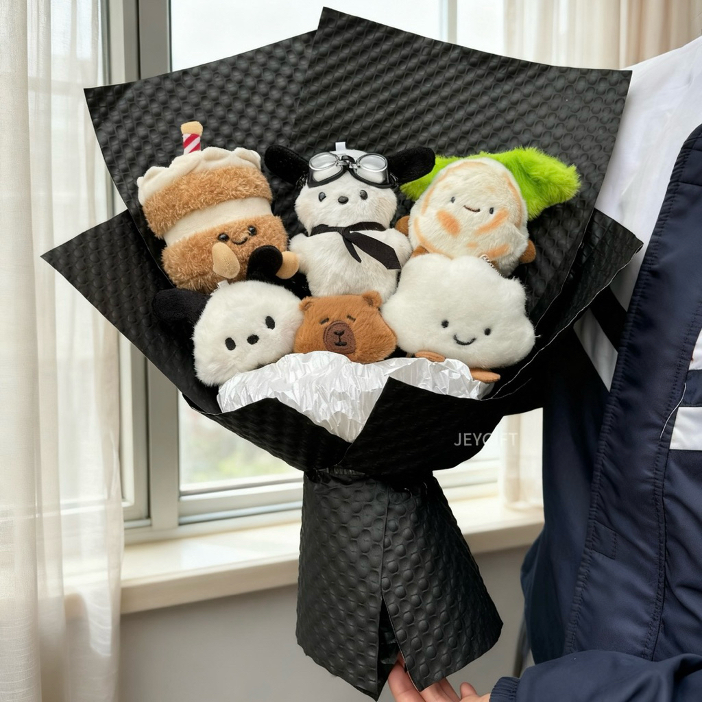 Bó gấu bông mix quà tặng bạn trai ngày 19/11, ngày kỷ niệm