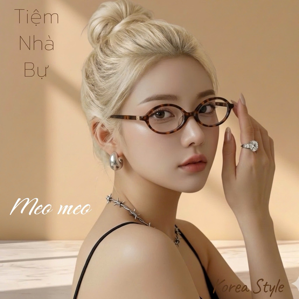 Gọng kính min min Gọng Beo Bự store mắt oval 2055 nhỏ xinh xắn thời trang