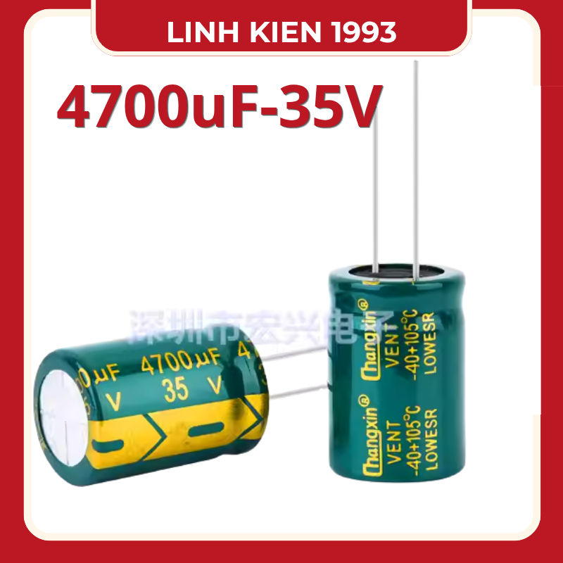 SÉT 4 CON Tụ 4700uF 35V tụ hóa 4700uf35v