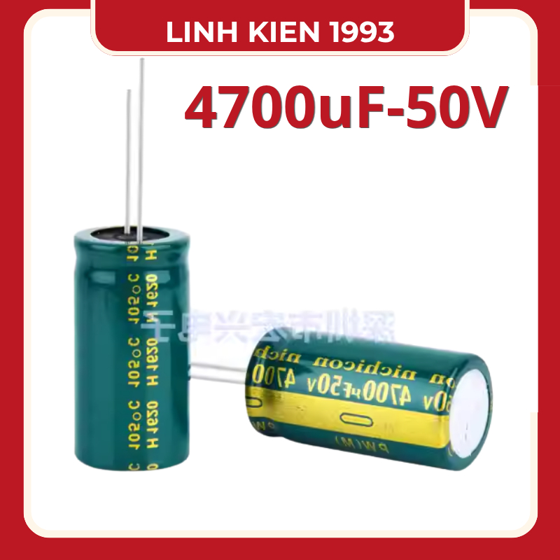 SÉT 4 CON Tụ 4700uF 50V tụ hóa 4700uf50v