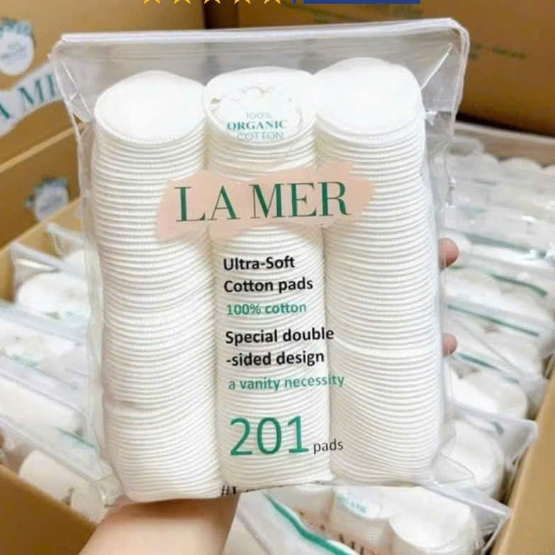 Bông Tẩy Trang Lamer 201 Miếng 100% Cotton, Bông Tẩy Trang Lamer 120 Miếng, Lamer 60 Miếng