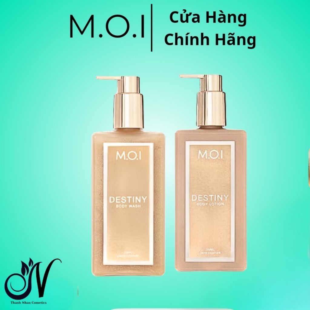 Bộ Đôi Sữa Tắm Và Dưỡng Thể Hương Nước Hoa Destiny MOI Oficial Store MOI Oficial Beauty