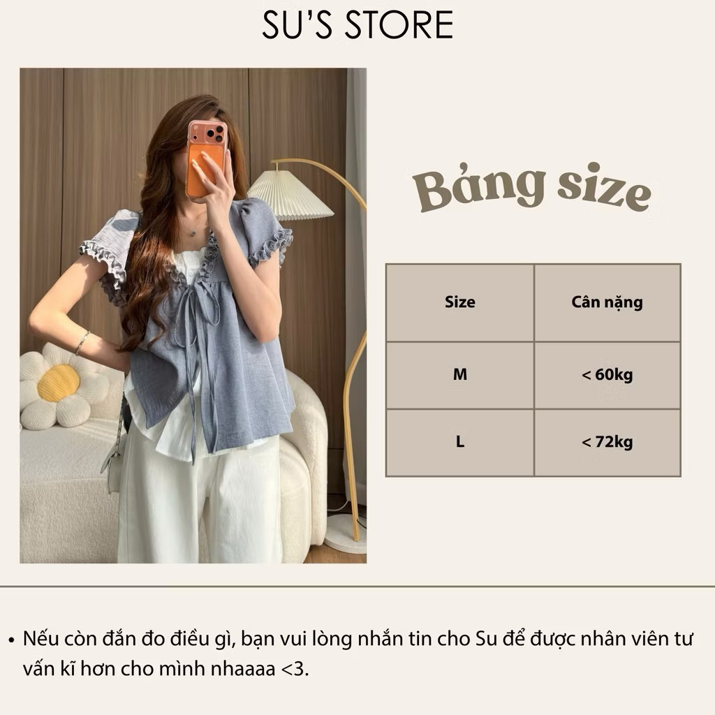 Áo Babydoll Viền Bèo Cộc Tay Nơ Ngực Phối Ren Boi Trắng KENCO Thời Trang Nữ MA848 | BigBuy360 - bigbuy360.vn