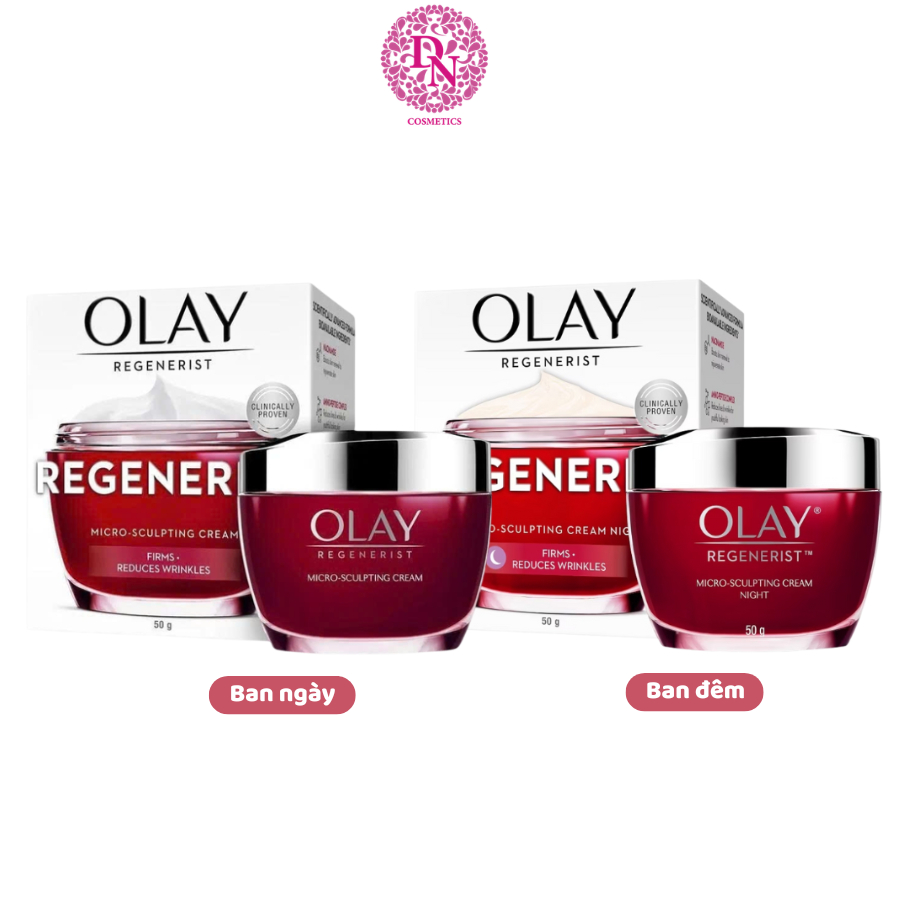 Kem Dưỡng Chống Lão Hóa Cao Cấp Olay Regenerist Micro Sculpting Cream 50ml - Màu Đỏ