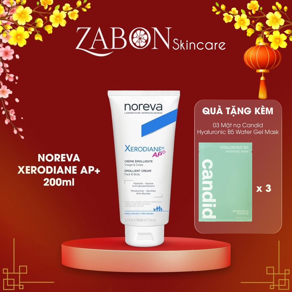 Kem NOREVA XERODIANE AP+ EMOLLIENT CREAM dưỡng ẩm da 200ml