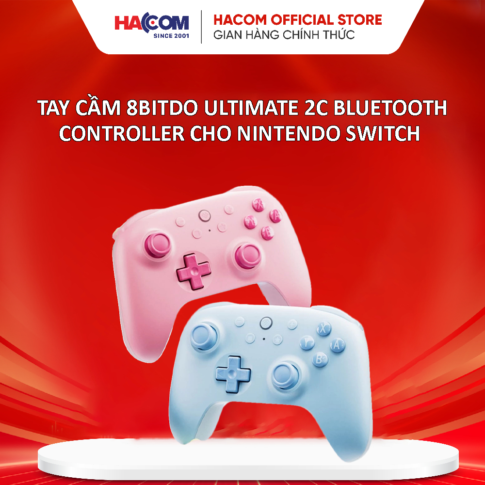 Tay cầm 8Bitdo Ultimate 2C Bluetooth Controller cho Nintendo Switch HACOM PC
