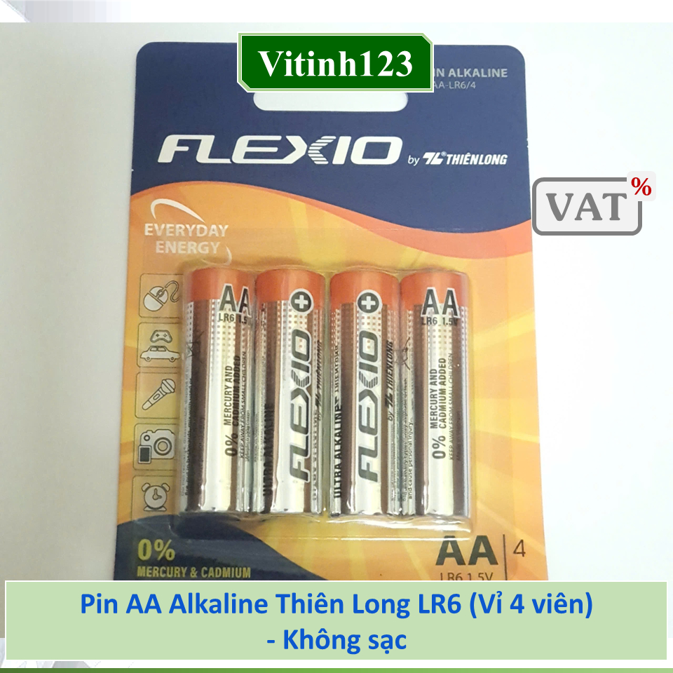 Pin AA, AAA  Alkaline Thiên Long LR6 LR03  Không sạc