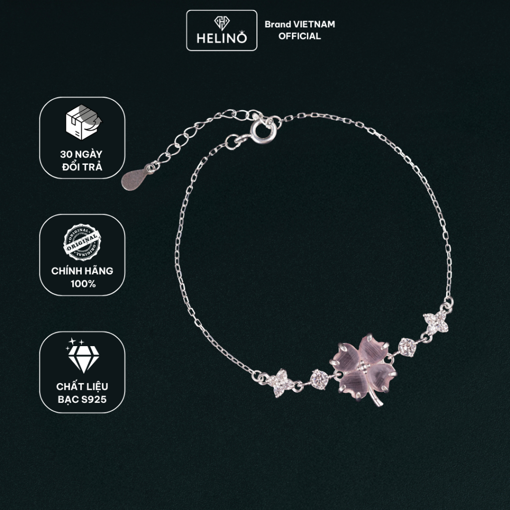 Lắc tay bạc nữ HELINO V49