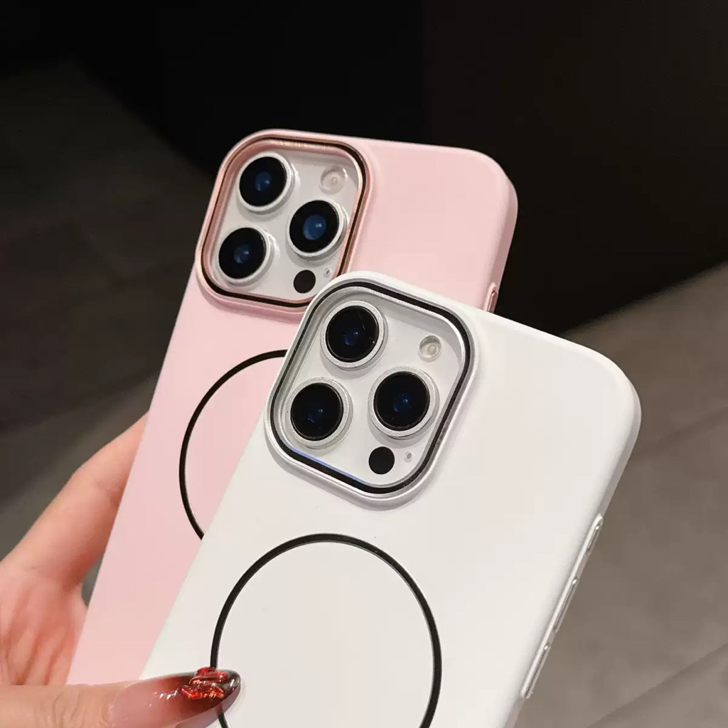 op viền màu dẻo  sac từ tính danh cho iphon12promax,13,14,15,16,17,promax