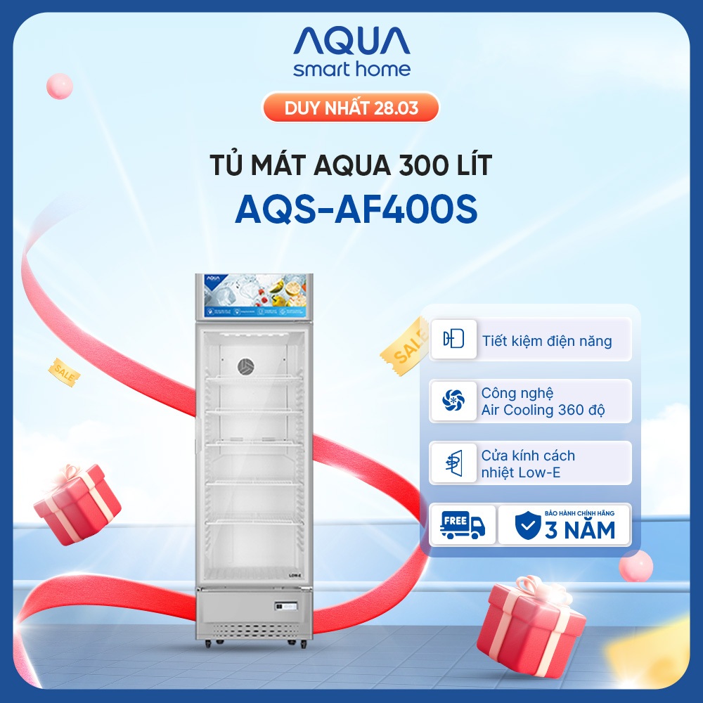 Tủ mát Aqua 300 Lít AQS-AF400S
